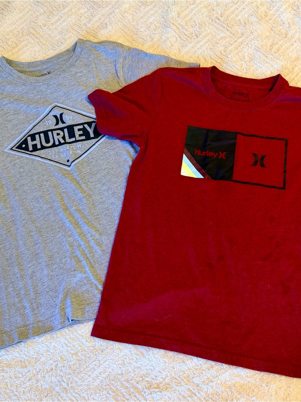 Hurley Boys Graphic T-Shirt Bundle (Size 10/12) - Set of 2